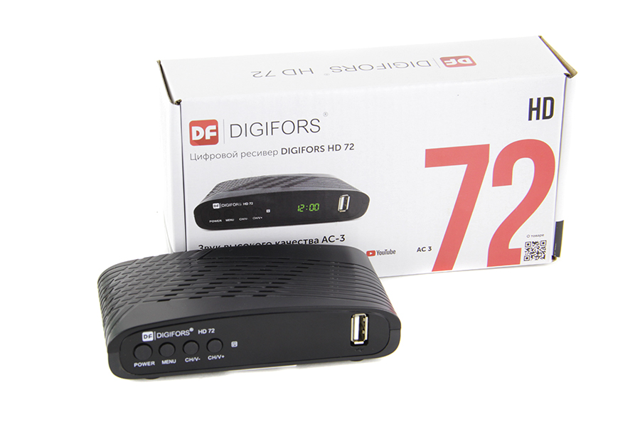Ресивер цифровой DIGIFORS HD72M эфирный DVB-T2 тв приставка бесплатное тв T...
