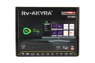 Цифровая приставка HD ITV-AKYRA эфирная, DVB-T2, тв бесплатно, тюнер, ресивер, приемник